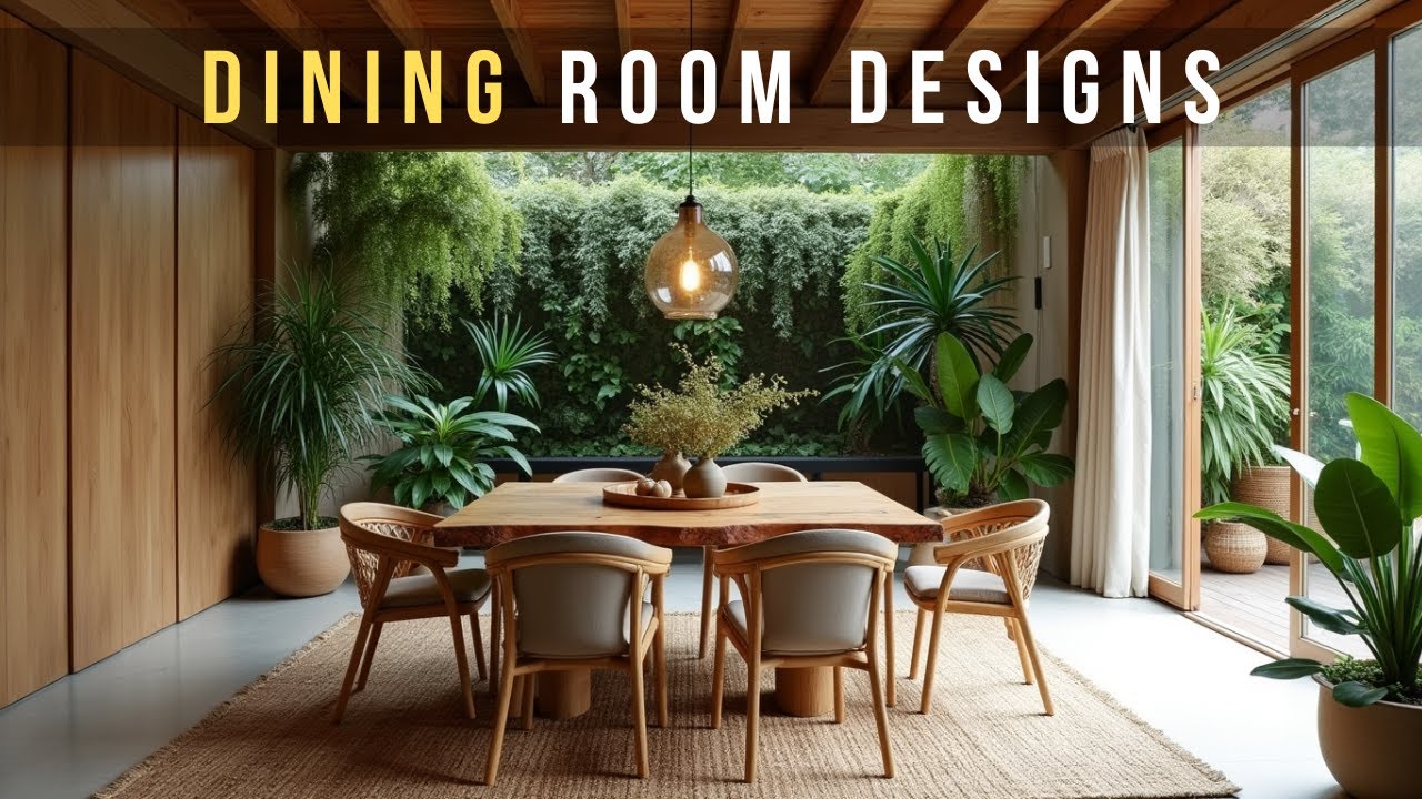 Elegant Dining Room Designs Blending Luxury Greenery and Timeless ...