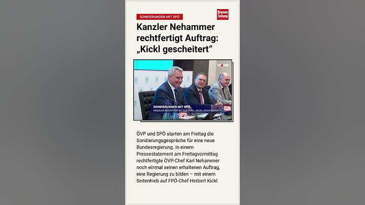 Sondierungen mit SPÖ - Kanzler rechtfertigt Auftrag: „Kickl gescheitert“