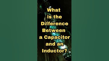What is the difference between a Capacitor and an Inductor?  #jbtechnicians #inductors  #capacitors