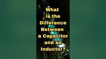What is the difference between a Capacitor and an Inductor?  #jbtechnicians #inductors  #capacitors
