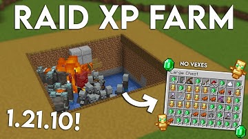 NEW UPDATED MINECRAFT JAVA 1.21.10 RAID FARM TUTORIAL