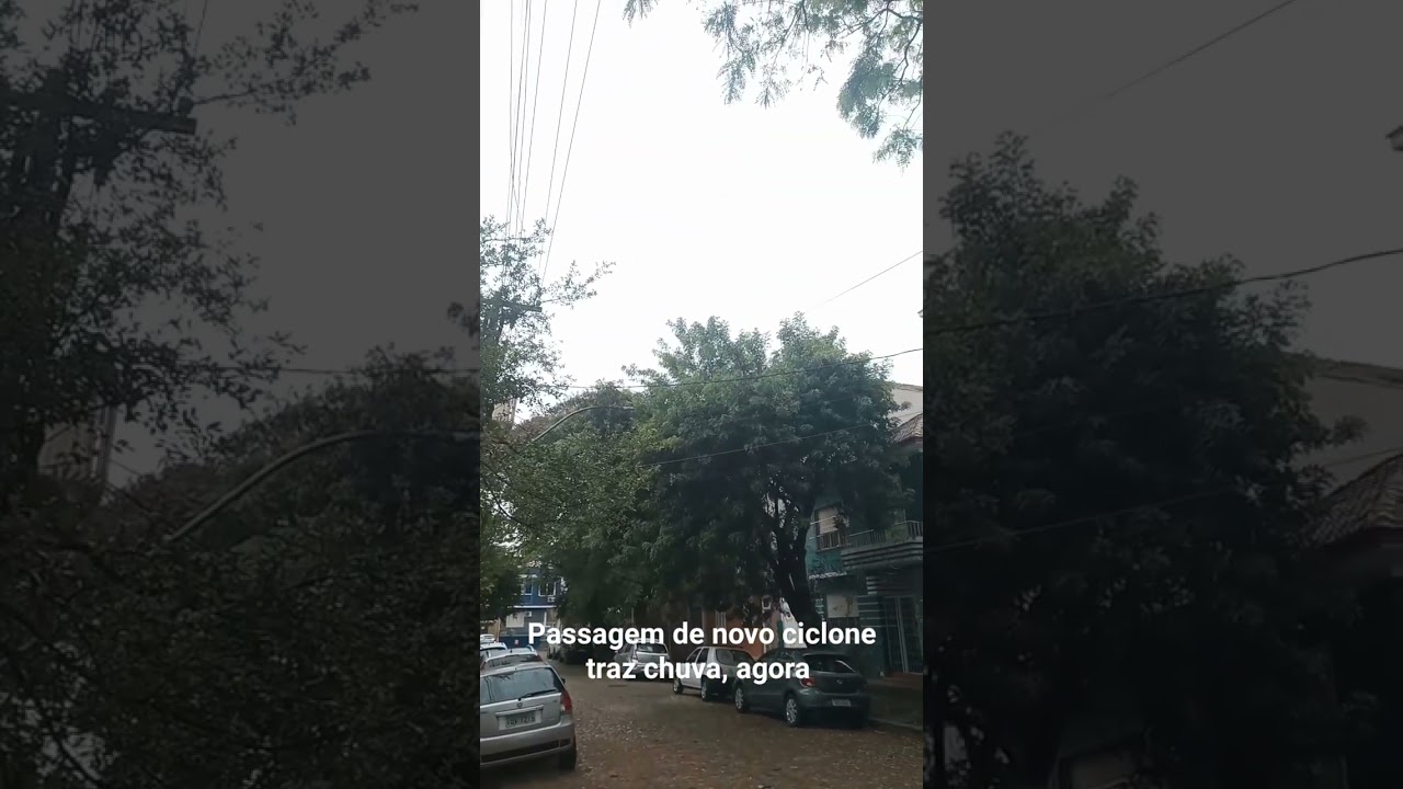 Passagem de novo ciclone traz chuva, agora #shortsyoutube