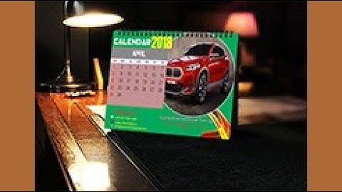 HOW TO DESIGN DESK CALENDAR 2018