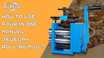 How to use a four-in-one manual jewelry rolling mill?