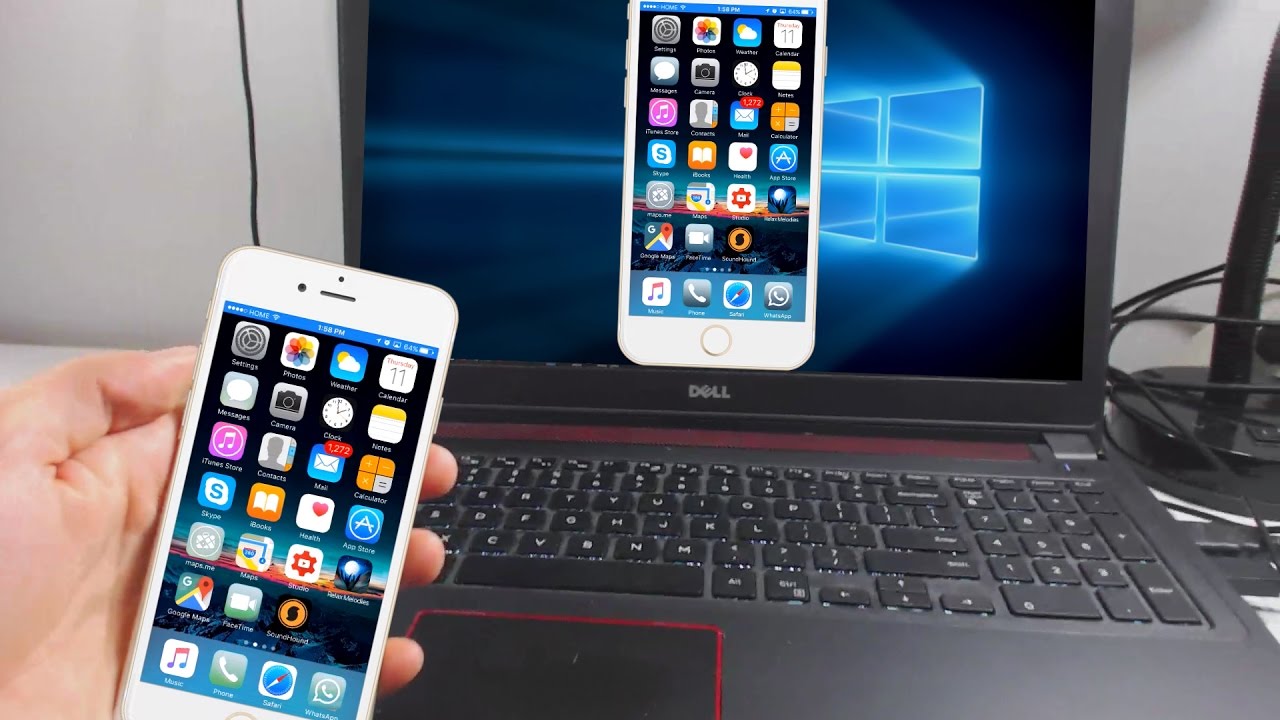 How to project your IPhone onto your computer FREE! - YouTube