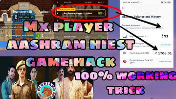 Mx player aasharam hiest game hack trick || Mx player game hack trick || Latest update in mx player