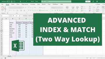 Two Way Lookup Formula Using INDEX & MATCH