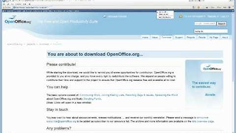 Open Office - Installation 1 of 3