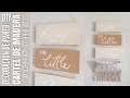 DIY CARTEL DE MADERA BOHO CHIC | CARTEL DE MADERA ORGANIZADOR | DECORACIÓN DE PARED