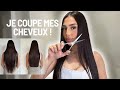 Couper ses cheveux droits toute seule  coupe soin botox  entretien