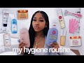 MY HYGIENE ROUTINE 🛀🏾 | *how to smell good 24/7* skin, hair,   dental care & shower routine