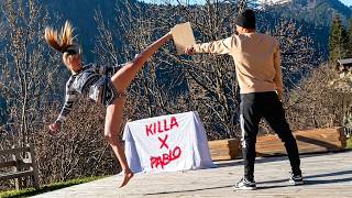 World's Cleanest High Kick! 🥋 8K Board Break in the Mountains! 🏔️ Insane Power & Precision!