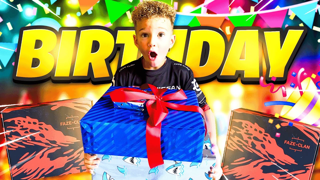 FaZe Sent RowdyRogan a SURPRISE BIRTHDAY GIFT for his 7th Birthday ...