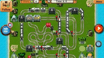 Rail Maze 2 Short Level Gameplay - Train Puzzle Game - Android Gameplay #2214