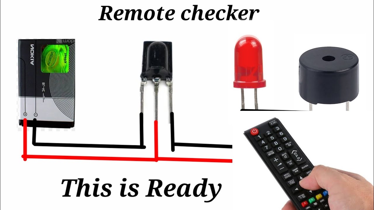Remote checker Diy ir remote tester circuit / how to make remote tester ...