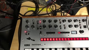 Korg monologue triggering moog model d