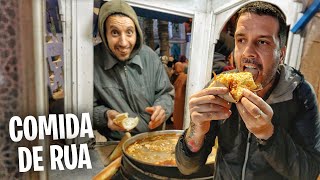 PROVANDO COMIDA DE RUA NA CIDADE AZUL 🇲🇦 😮