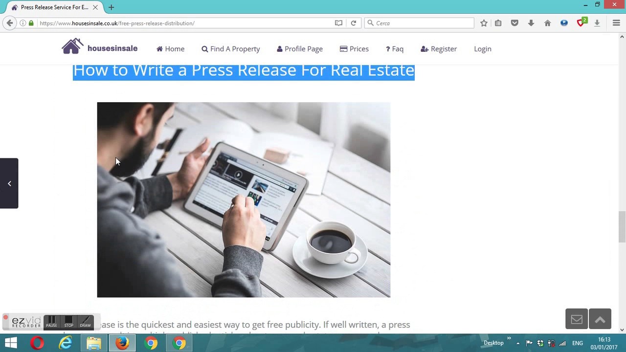 Free Press Release Distribution Services For Estate Agents