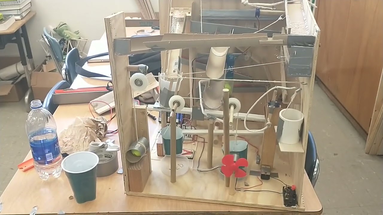 MESA Machine 2022 - Hamilton High School (Rube Goldberg machine)