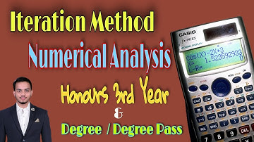 Iteration Method ( পুনরাবৃত্তি পদ্ধতি) করে ফেলুন ক্যলকুলেটরে - Numerical Analysis -Honours 3rd Year