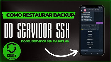 Como restaurar backup do servidor SSH #9