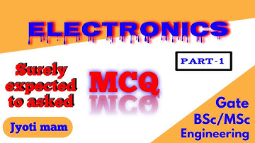 Electronics Mcqs ( Part-1) || Important  qus || final year physics || Jyoti physics tutorial