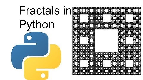 How to make fractals in python