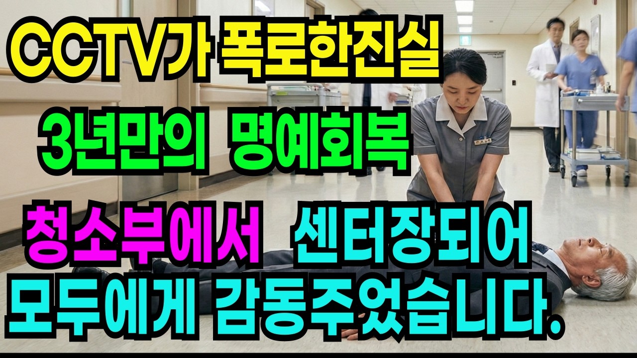 89만원으로 버텨온 전직 의사가 CCTV폭로로 의료사고의 진실 밝혀져 청소부에서 센터장까지 완벽한 역전했습니다.