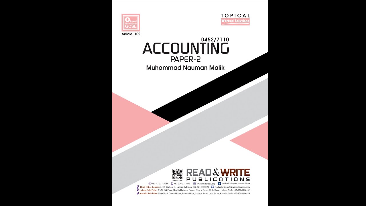 ACCOUNTING O-LEVEL PAPER - 2