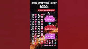 Find Your And Their Initials❤️ #initials #trendingshorts #viral