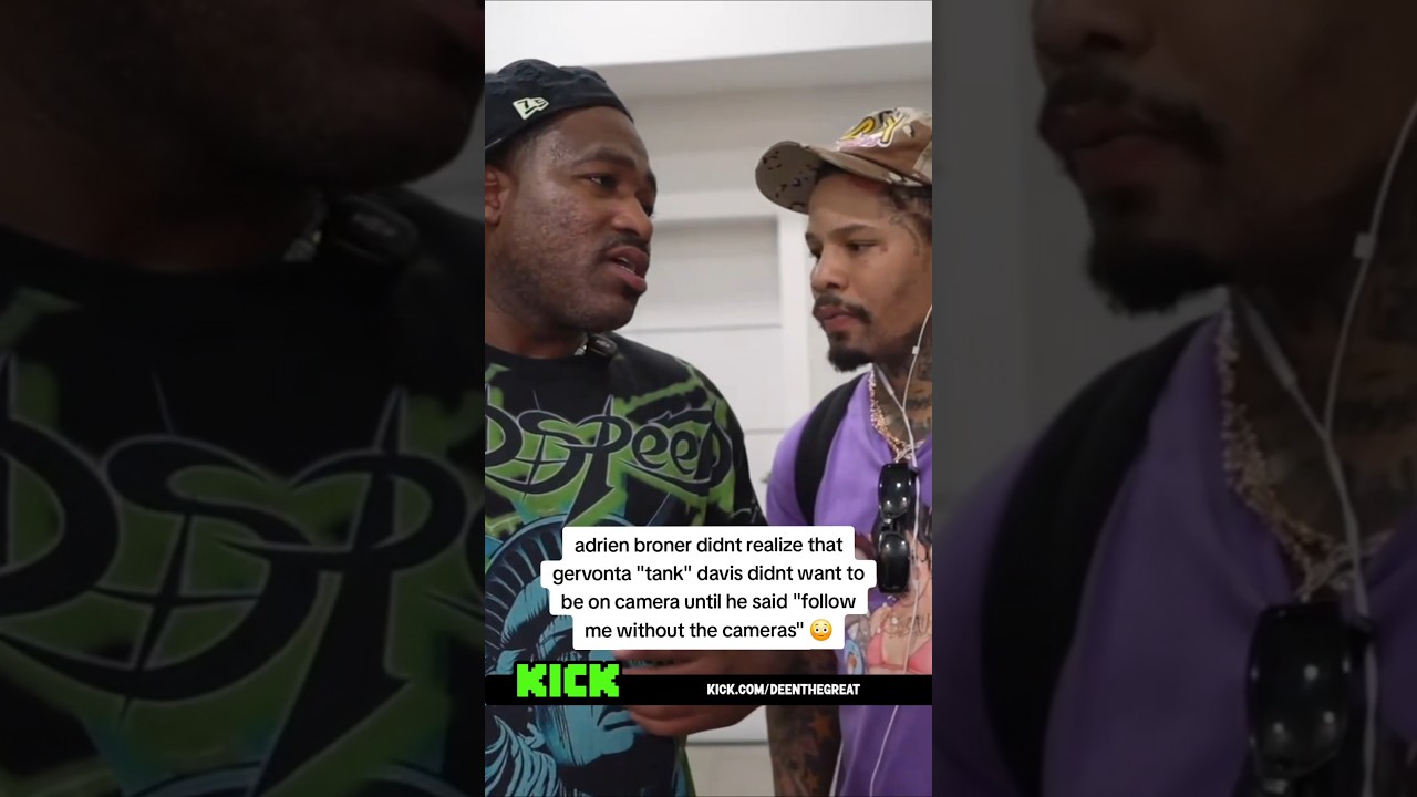 adrien broner didnt realize that gervonta "tank" davis didnt want to be on camera until he said