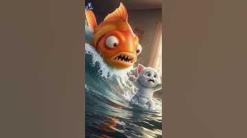 Mèo con cho cá vàng uống nhầm thuốc và cái kết ... #cat #shorts #AI #meow #meo