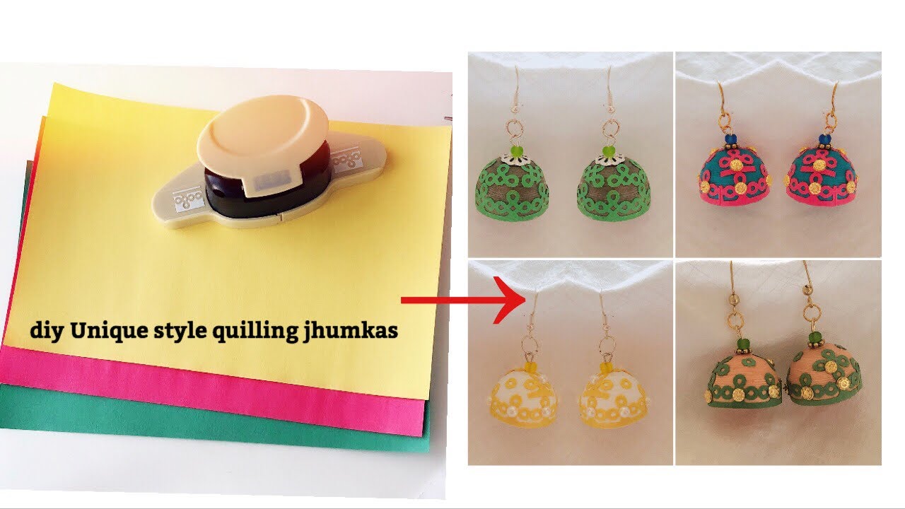 diyPaper Quilling JhumkasMaking Unique Style Quilling Jhumkas Using