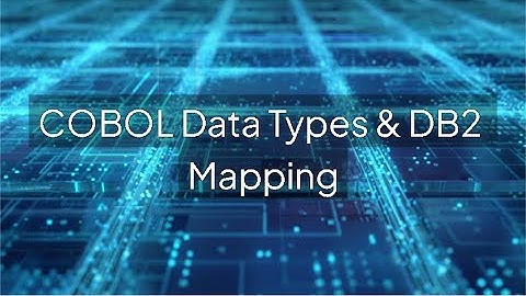 COBOL Data Types & DB2 Mapping: Explained with Examples!