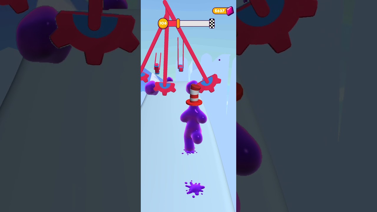 Blob runner 3d gameplay walkthrough level -106 | satisfying | Android/ios