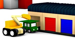 Lehrreicher Zeichentrickfilm - Die 4 kleinen Autos - Die Garage
