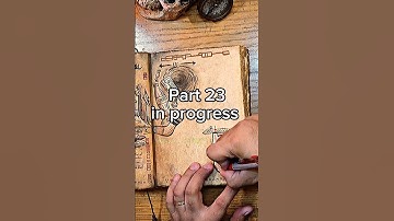 How I recreated Gravity Falls Journal 3 part 23 progress #art #gravityfalls #billcipher #bookofbill