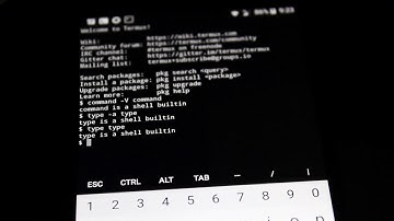 09 The Type and Command Command on Android Connectbot and Termux