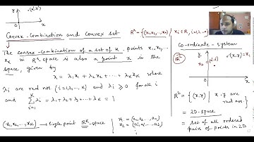 Idea of Convex Combination and Convex Set