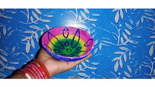 clay pot painting 🎨🖌️ 2@ mitti ki bartan ko painting kare