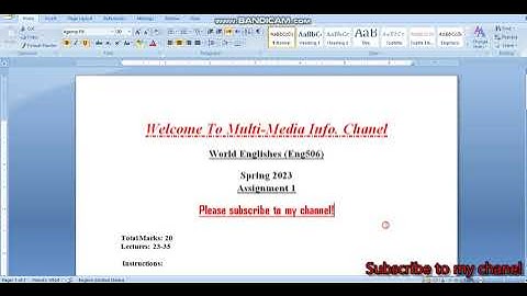 ENG 506 Assignment 1 solution spring 2023 || Eng 506 correct assignment 1 solution 2023 ||