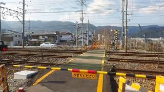 踏切　カンカン　Railroad crossing sound　JR京都線　山崎～島本　複複線 223系　2021/1/13