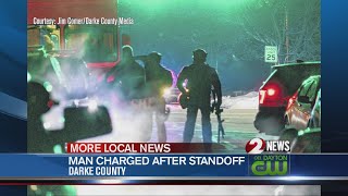 Man in critical condition after barricading, shooting himself in Darke County church