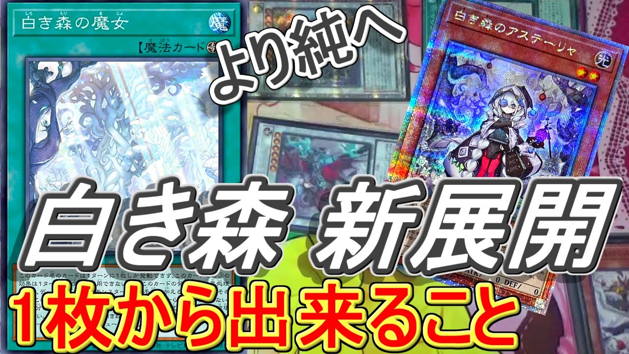遊戯王】白き森の新たな展開紹介！コストも備えた優れもの～妨害
