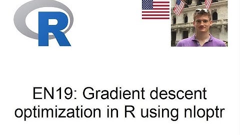Gradient descent optimization with nloptr in R