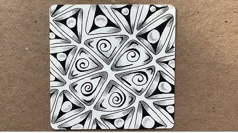 How to draw the Zentangle®️ Tripoli