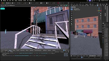 Three.js - Import GLTF scene from Blender (Industrial camp)