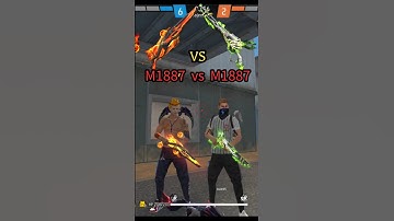 Thumbnail of M1887- INCEMDIUM BRUST VS HAND OF HOPE 👹WHICH IS THE BEST SKIN IN FREE FIRE 👿#ytshort #m1887 #viral