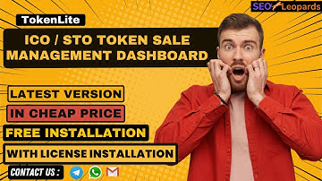 [Full Latest Version] TokenLite-ICO/STO Token Sale Management Dashboard-ICO Admin Script(Cheap Price