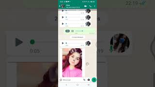 cute girl whatsapp voice message screenshot 2